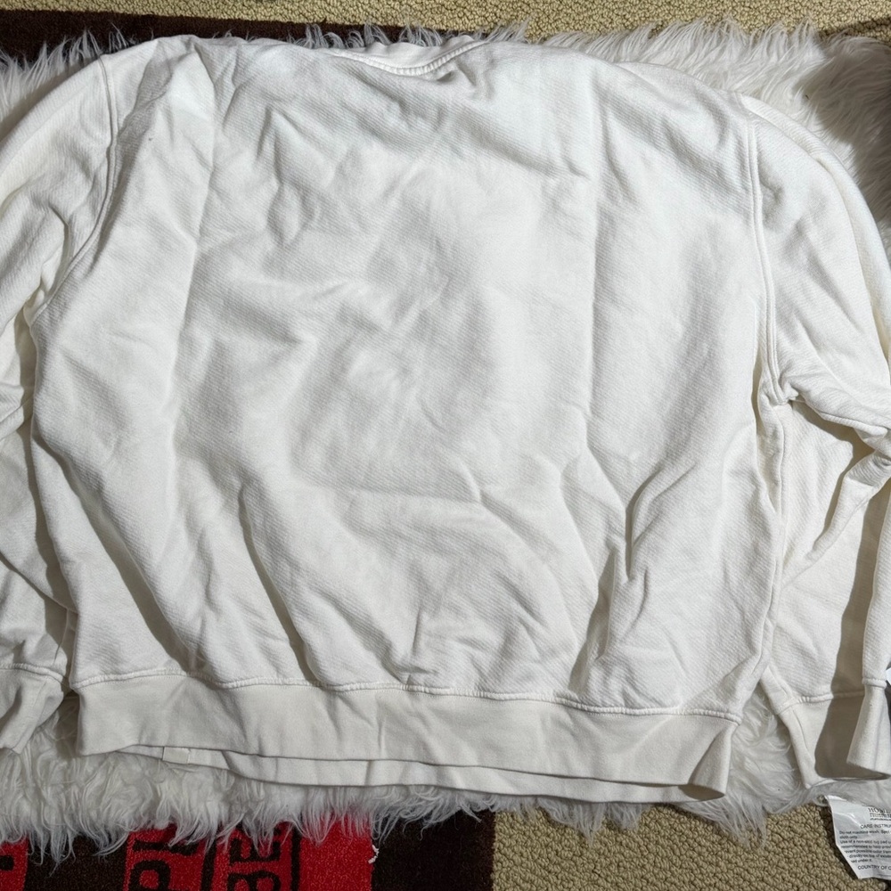 SET Active XL Lightweight Sweats Crewneck Sweatshirt Sweater White Cream - Picture 8 of 8